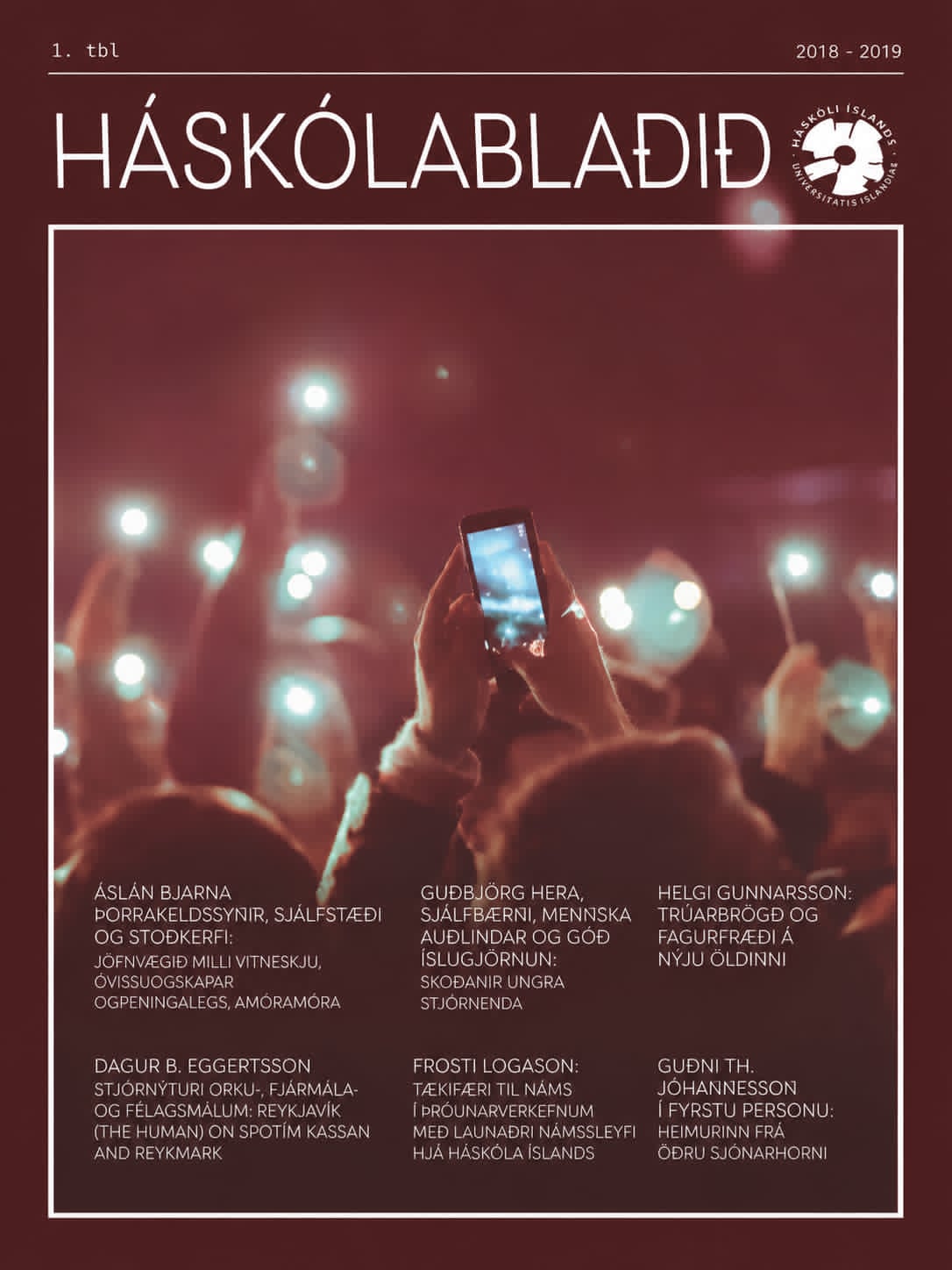 Cover of Háskólablaðið 2018–2019